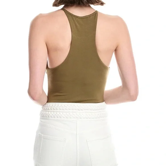 Jonathan Simkhai NWT Elara Stretch Jersey Bodysuit